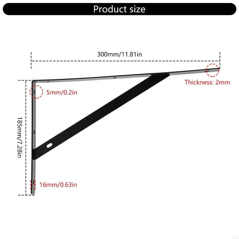 홈 오피스 조직을위한 M7DA 우주 절약 벽 선반 안정적인 강철 괄호