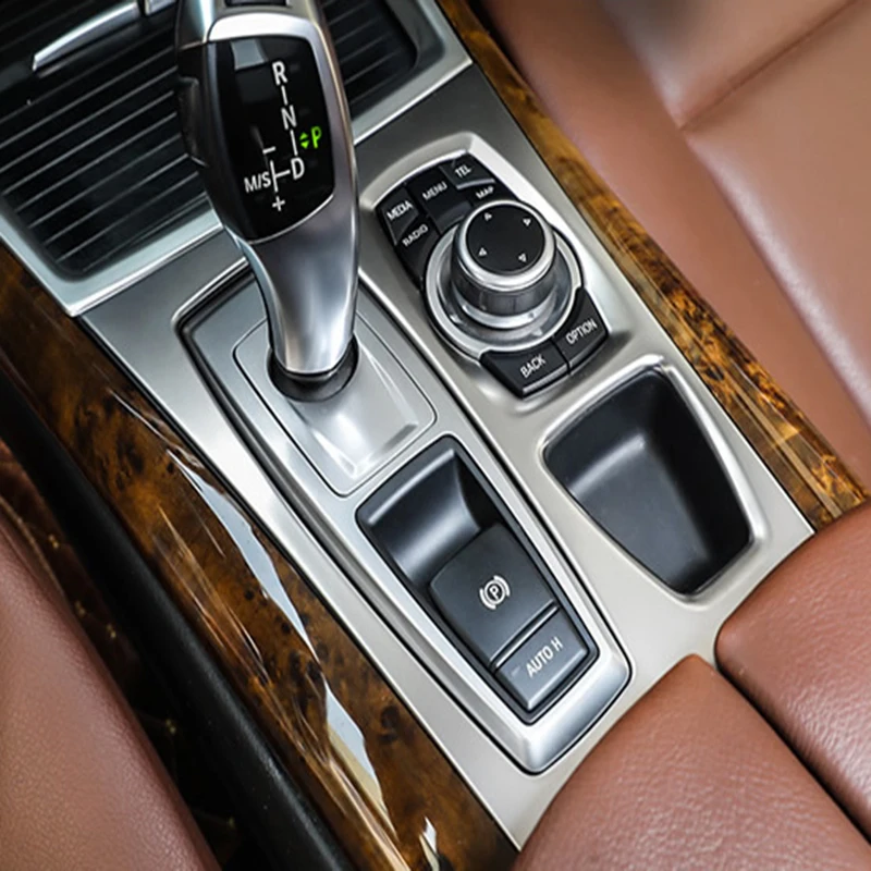 اكسسوارات لسيارات BMW X5 X6 E70 E71 باب السيارة مكبر صوت Gearshift تكييف الهواء CD باب دخول بلوح صلب غطاء مسند الذراع ملصقات