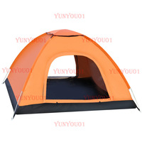 Outdoor 3-4 People Fully Automatic Camping Camping Field Tent Thickened Rainproof Quick Single Person