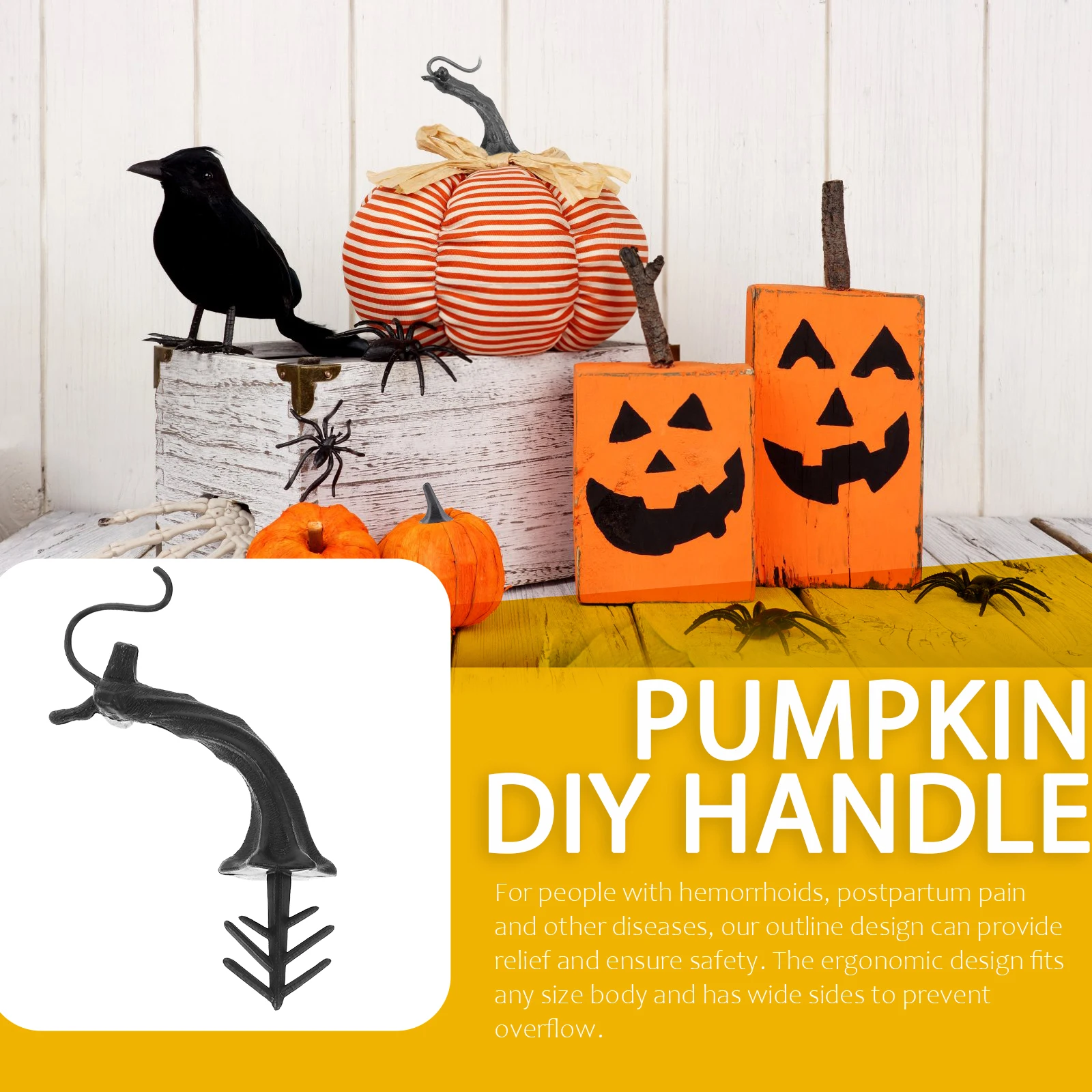 

30 Pcs Pumpkin Handle Accessories Making Accessory Christmas Decor Festival Plastic DIY Adornment Decorations Artificial Stem
