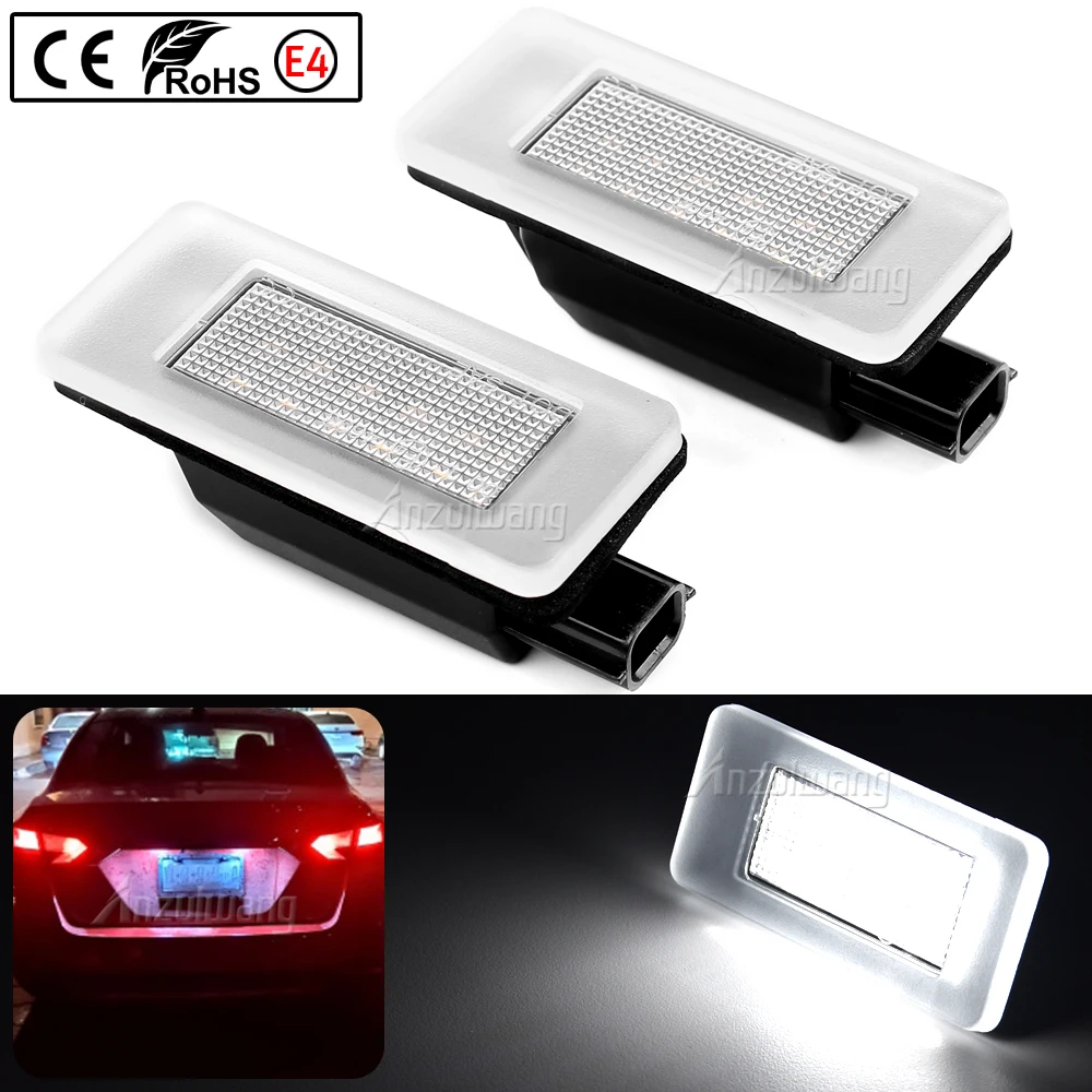 For Nissan Serena C27 LED License Number Plate Light Lamp Modern Car Styling White LED Light Canbus Error Free 265108990E