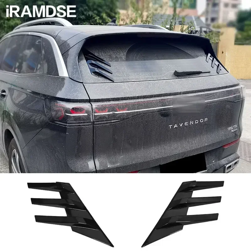 New! Rear Wing for Volkswagen TAVENDOR Rear Windshield Side Spoiler Exterior Decorative 2023 2024 Carbon Paint Accessories