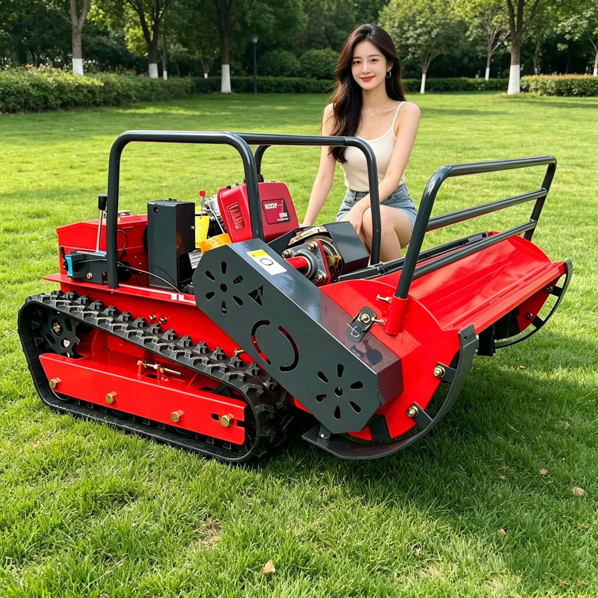 Customized compact design lawn mower, tailored for small and medium-sized lawns, golf and football fields