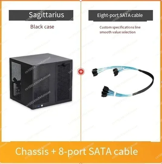 New Sagittarius 8-Bay NAS Chassis with Backplane SATA Cable ATX/M-ATX PCIe for Synology UNRAID