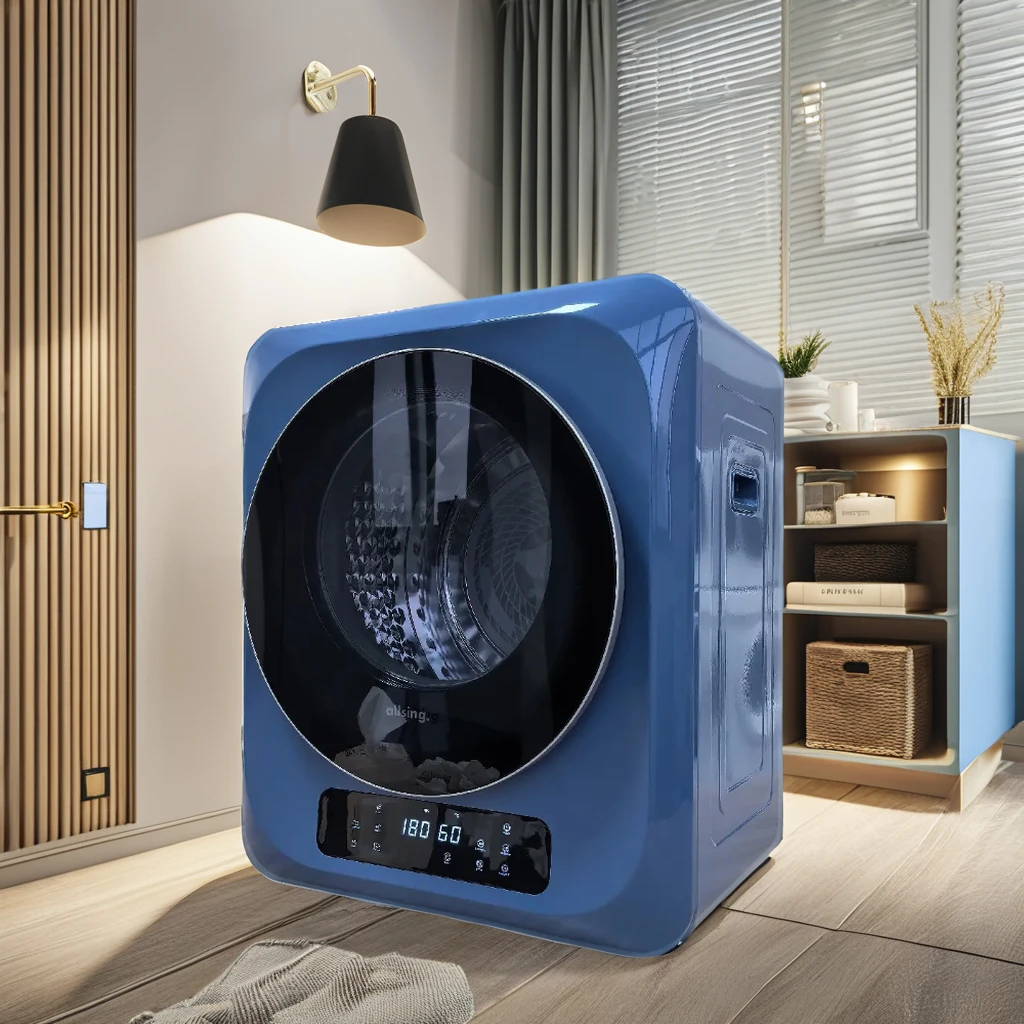 

2024 New Tumble Dryer 3KG Household Stainless Steel Drum Dryer Electric Control Panel Air Vented Dryer