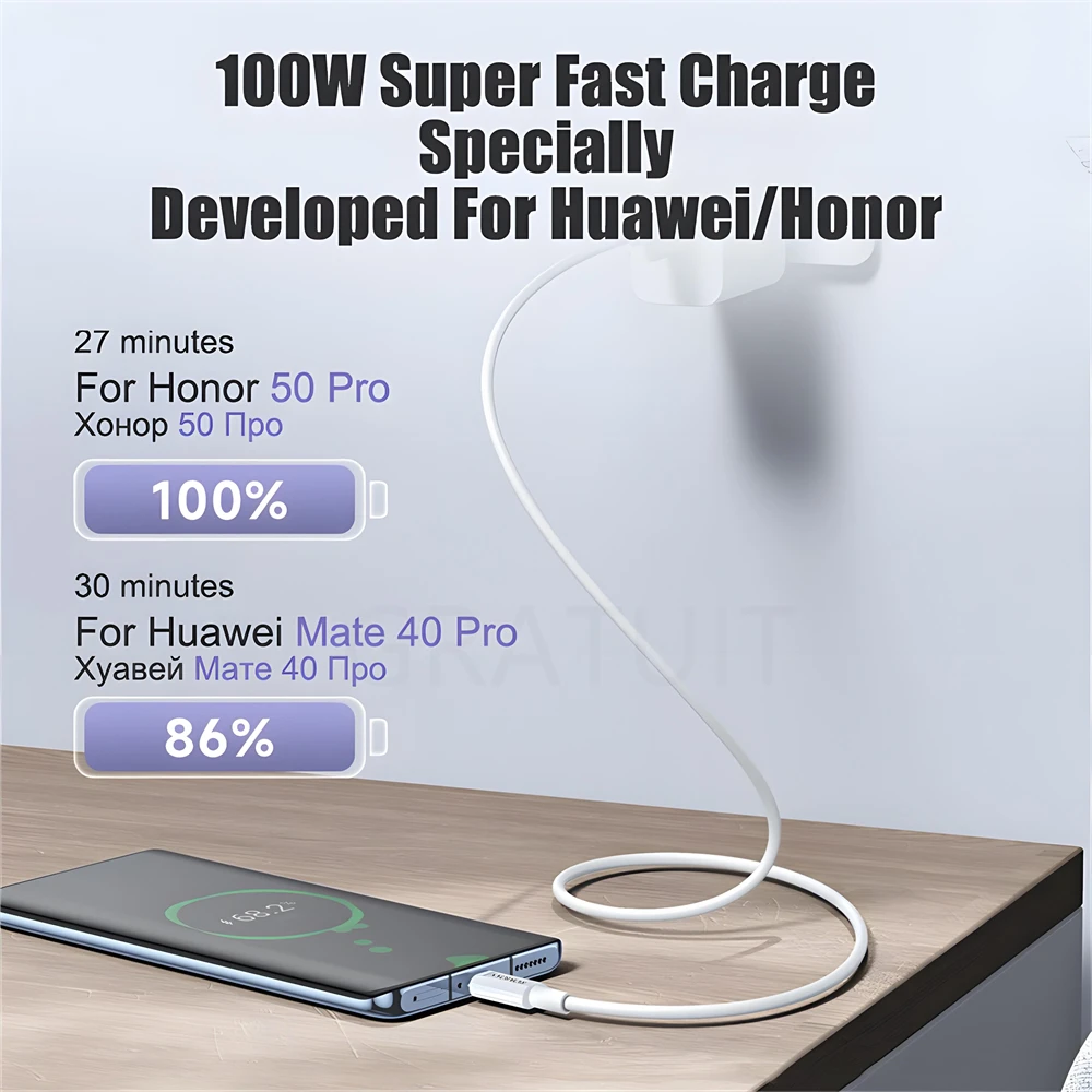 100W 7A Fast Charging USB Type C Cable for Samsung S23 S24 Ultra Xiaomi 14 Redmi Note 13 Pro POCO Phone USB C Cables Accessories image 4