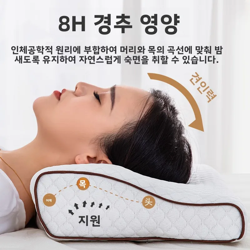 

Side Rebound Support Washable Foam Sleeper Orthopedic Neck Travel Memory Pillow Pressure Pain Slow Relief Removable Shoulder