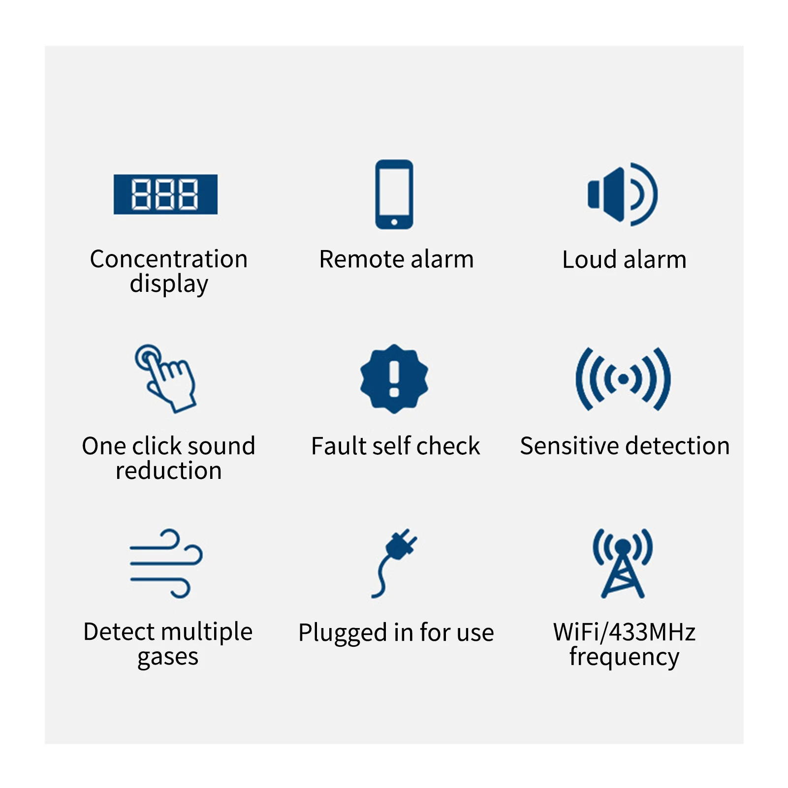 WiFi Gas Leak Alarm Household Smart Gas Detector Combustible Gas Leakage Detecting Sensor for Natural Gas Biogas Methane