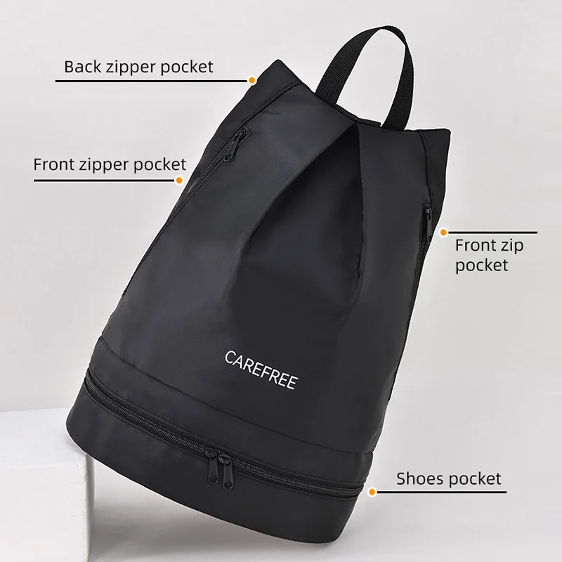 Mochila de natación con separación en seco y húmedo, bolsa de almacenamiento para gimnasio, deportes, vacaciones, playa, compartimento para zapatos, bolso grande de hombro para viajes al aire libre