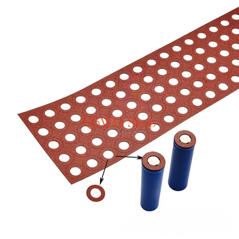 Q5WD Battery Insulation Adhesive Covers Battery Insulator for 18650 Cells, Repair Use