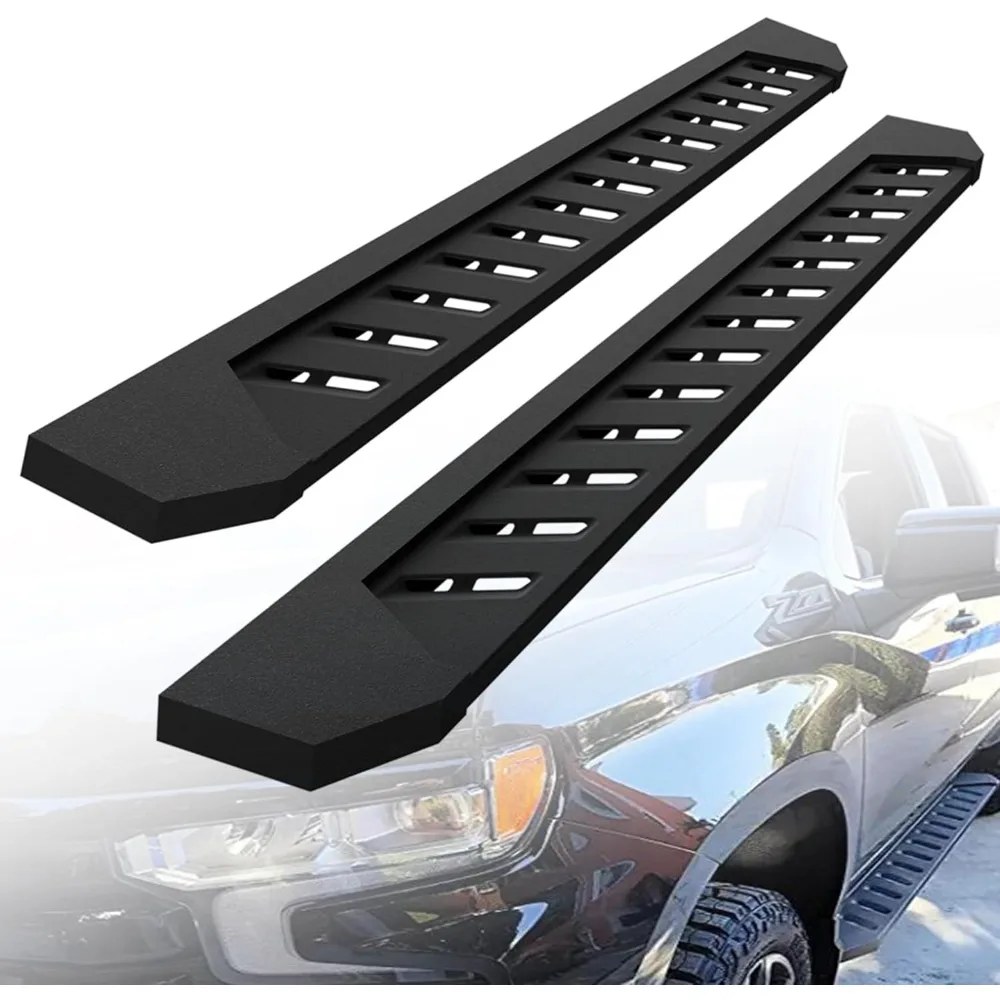 

CRB781060 7" Clutch Running Boards Custom Fit 2024-2025 Toyota Tacoma Double Cab (4 Doors) Side Steps Nerf Bars, Textured Black