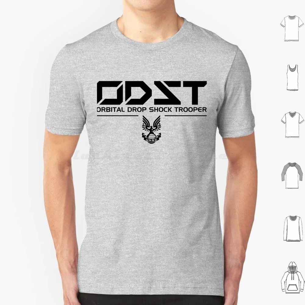 Odst Shirt Black T Shirt Men Women Kids 6xl Military Gaming Odst Unsc Scifi Nerd Cosplay Stencil Costume