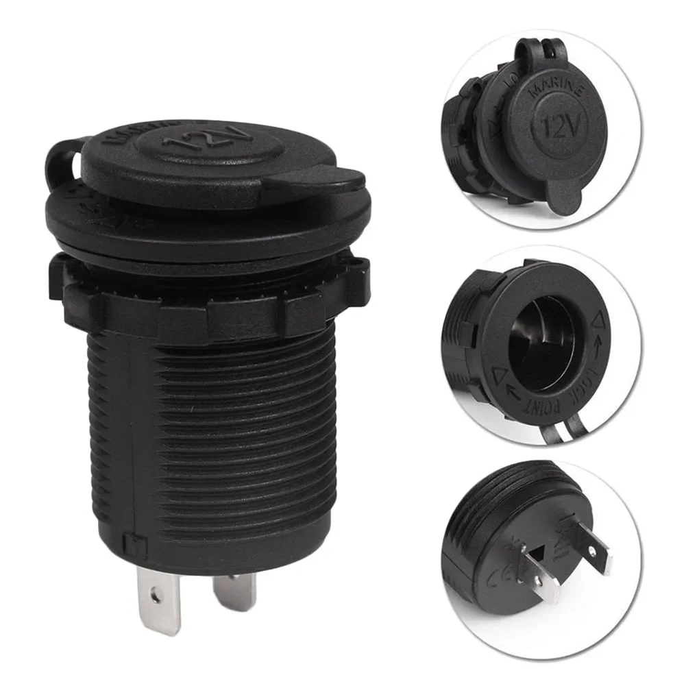 Car Cigarette lighter Socket 12V Adapte Plug Motorcycles Cigar Jack Multi Socket For Marine Boat Motorcycle Truck RV ATV