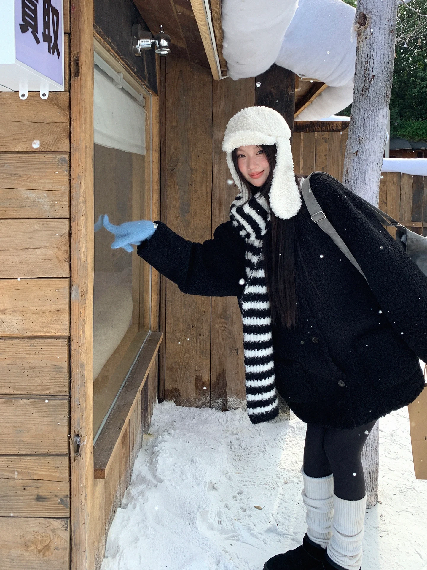 

Red Celebri Lamb Fur Jaet Women's Casual Bla Cotton Coat Autumn Winter New Sle Beautiful Commute Sle Long Sve Bu...