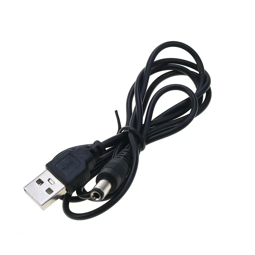 Câble de charge d'alimentation USB Type A vers DC, connecteur mâle, lecteur optique mobile, disque dur, 4.0x1.7, 2.5x0.7, 5.5x2.1, 5.5x2.5