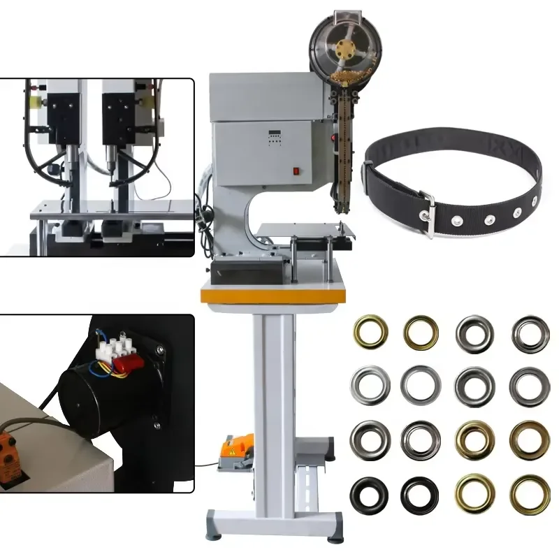 Double Heads Hole Making and Eyelet Punching Machine for Sale