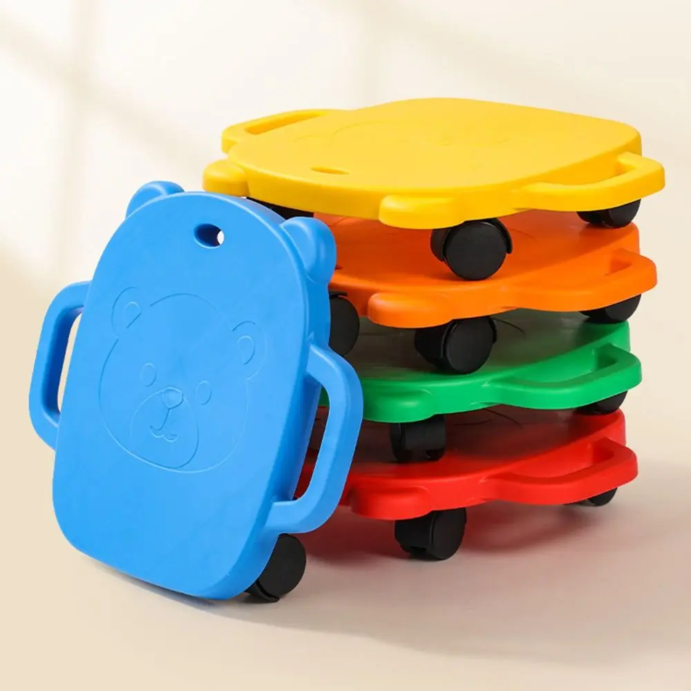 Mute Design Children 4-Wheeled Scooter Creativity Wear-resistant Kids Balance Training Scooter Portable Safe