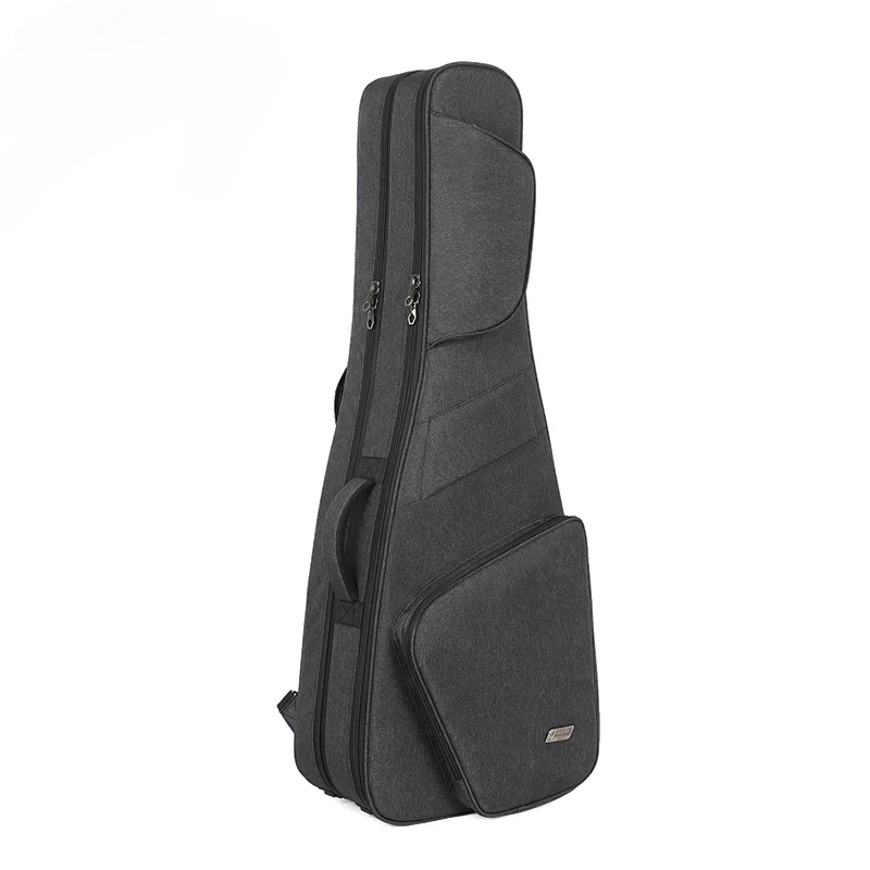 

Custom Thickened Waterproof Oxford Fabric Double Strap Hold 2 Electric Guitar Double Electric Guitar Bag