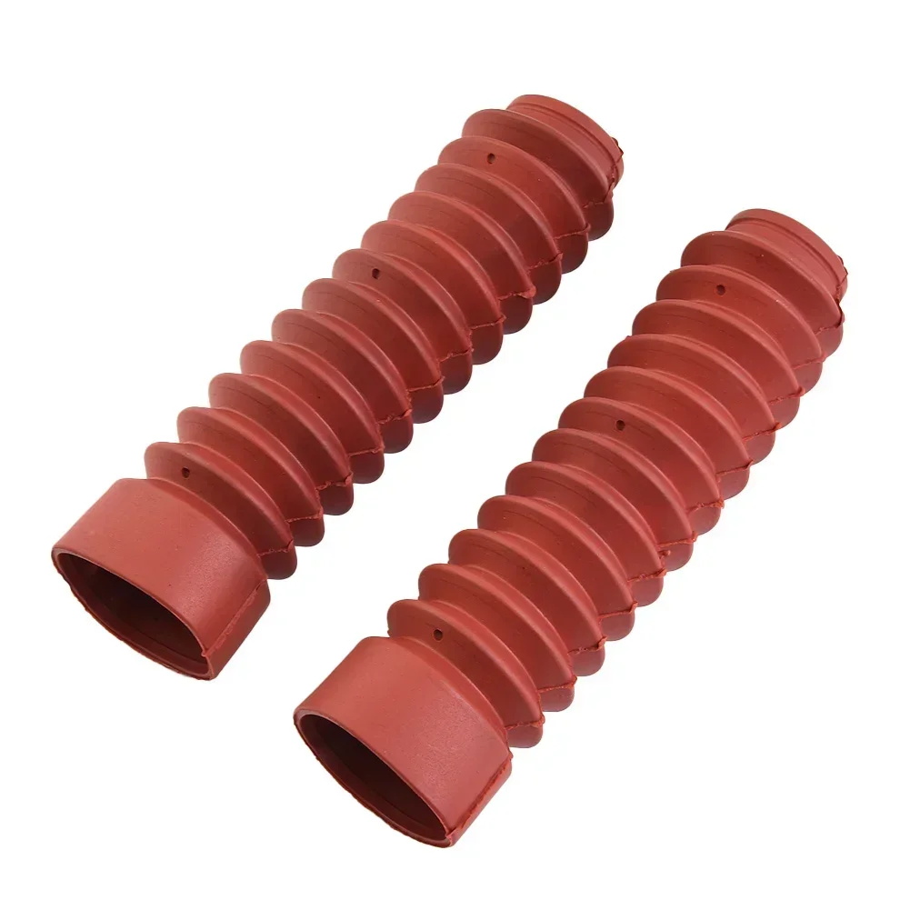 Shockproof Dust Cover Protect The Oil Inside From Flowing Out Dust Jacket For Front Fork New Red Shock Absorber 2pcs Accessories