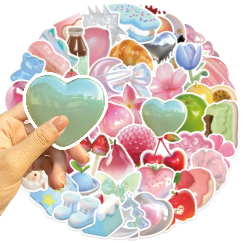 54枚入り 漫画キャラクター 3D クリエイティブ グラフィティ デコレーション ステッカー