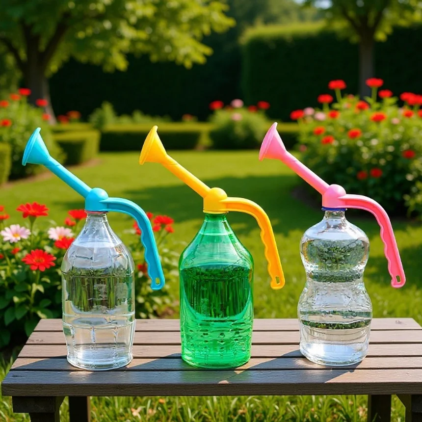 Long-spout Watering Can Nozzle Adapter for Beverage Bottles, Garden Tool for Flowers & Vegetables