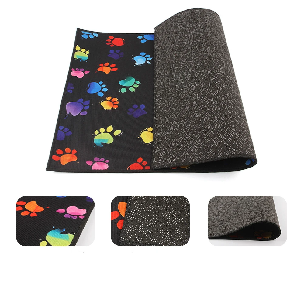 Pet Floor Mat Multi-function Non-slip Cats and Dogs Kennel Fence Carpets Household Pet Meal Mat Home Cleaning Puppy Training Pad