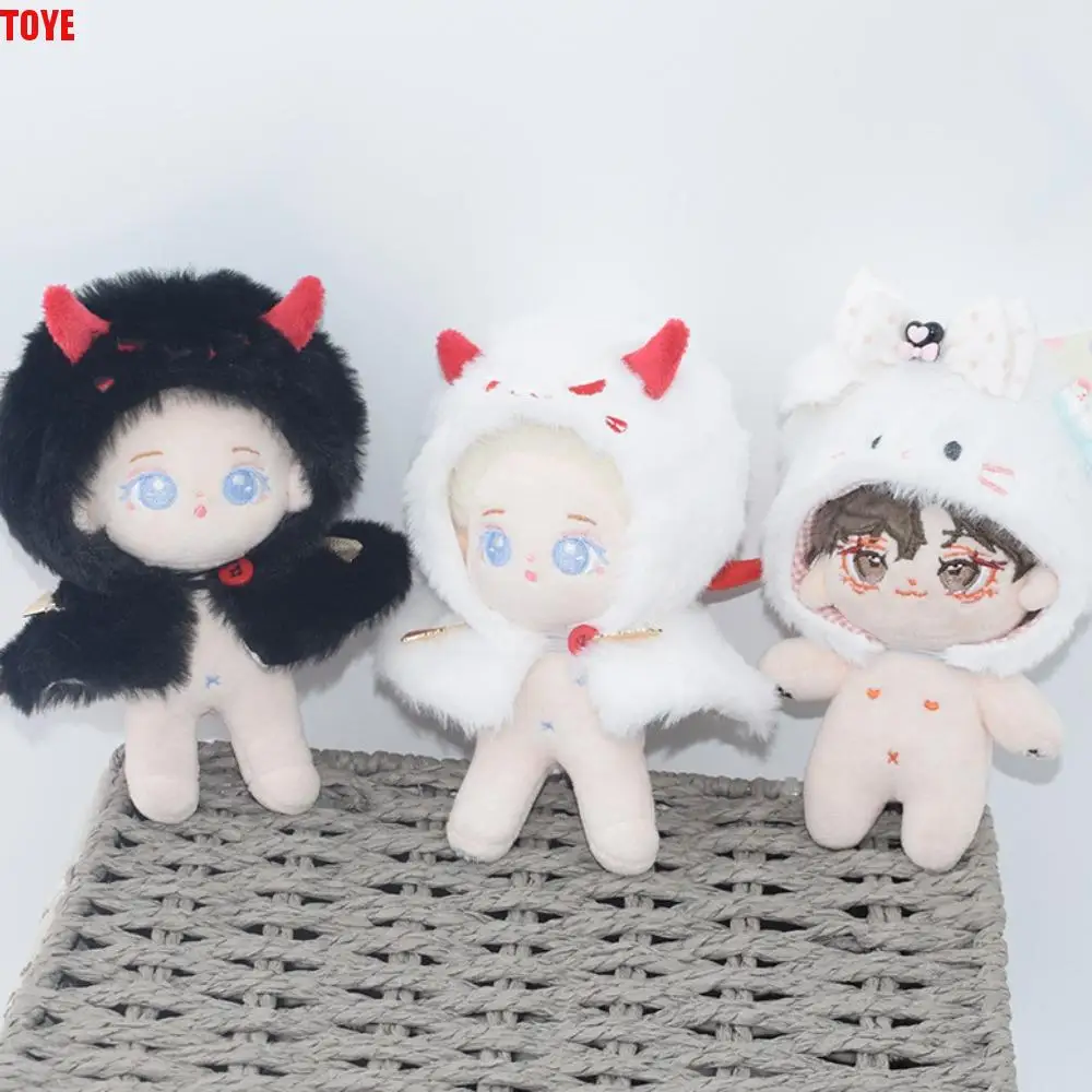 

Plush Cloak 10CM Cotton Doll Clothes Cat Hat Shawl Stuffed Doll Clothes Replacement DIY Clothing Plush Toys Clothes Plush Doll