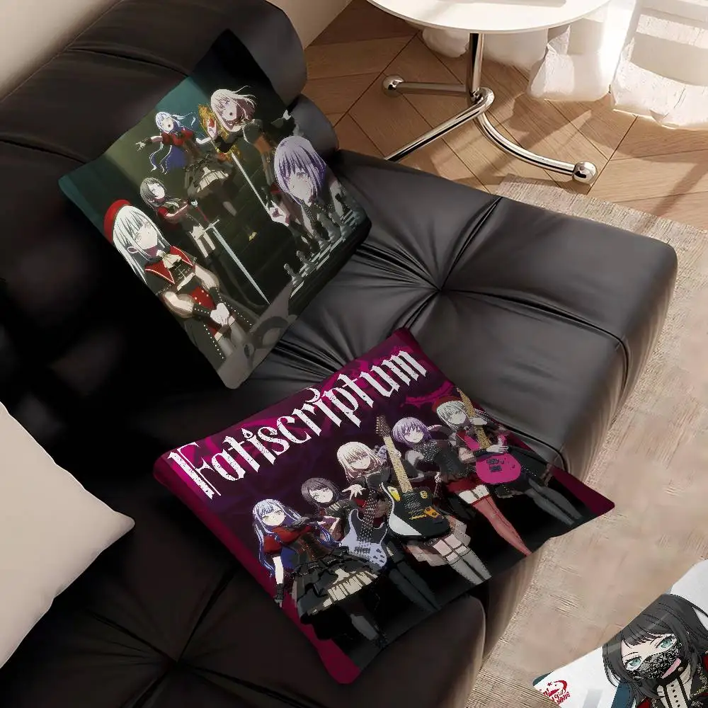 BanG Dream Ave Mujica Pillow Cushion Cover Pillowcase Living Room Sofa Home Decor Customized
