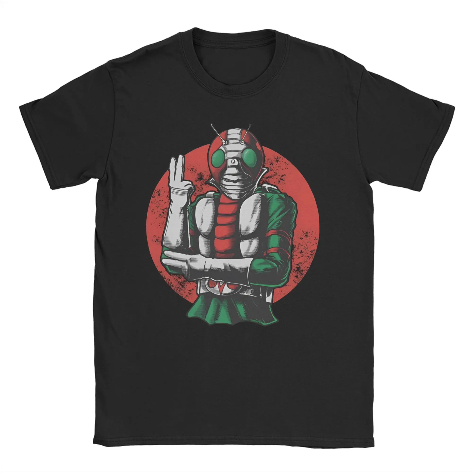Casual V3 Rider Kamen Rider T-Shirt Men Women's Round Collar Pure Cotton T Shirt  Short Sleeve Tees 4XL 5XL 6XL Clothes