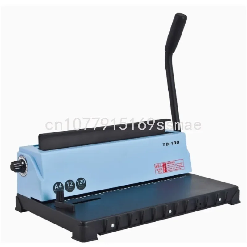 TD-130 Desk Calendar Wall Calendar 34 Hole Iron Ring Binding Machine A4 File Menu Album Punching Machine Double Coil Machine