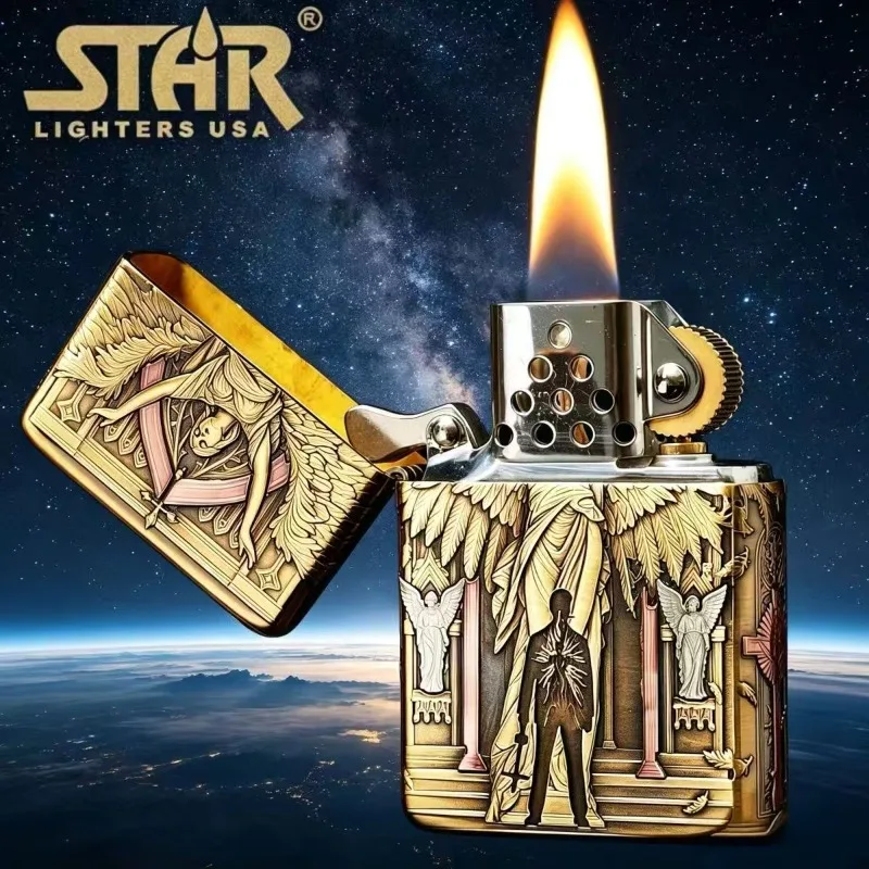 STAR Brass Constantine's Redemption Kerosine Lighter Premium Gift for Friends Smoking Accessories
