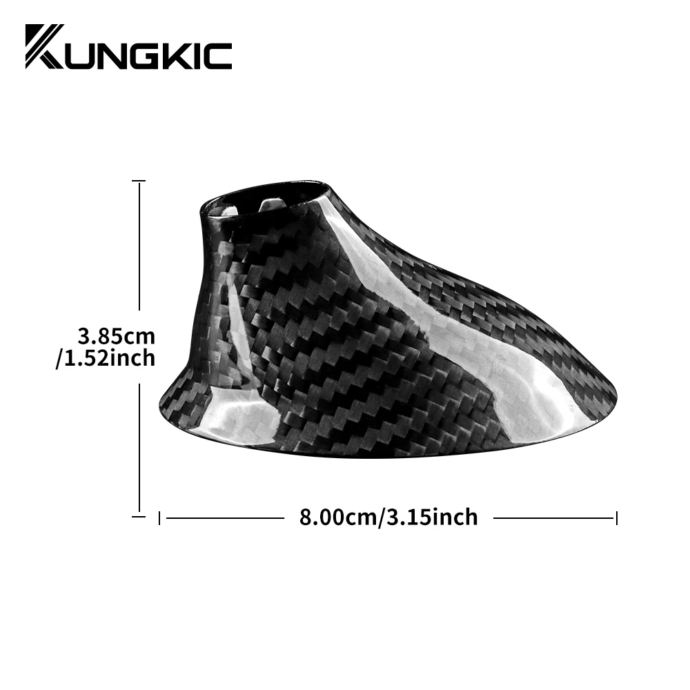 Real Hard Carbon Fiber Antenna Shark Fin for Fiat 500 Abarth 595 2012 2013 2014 2015 2016 2017 2018 2019 2020 2021 2022 2023