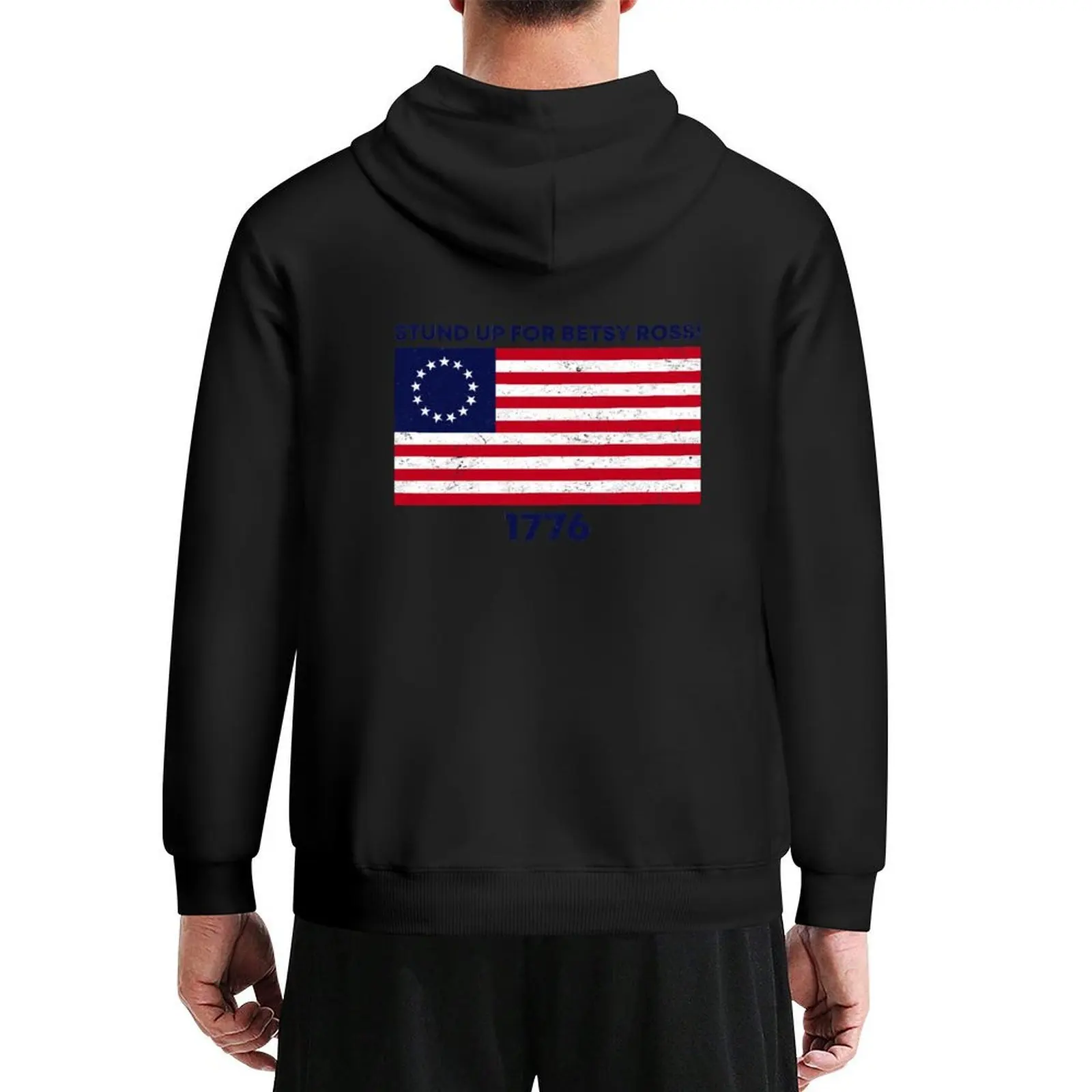 

rush limbaugh stund up for betsy Ross Flag 4th of july Hoodie men's clothing men's coat anime clothing autumn clothes hoodie