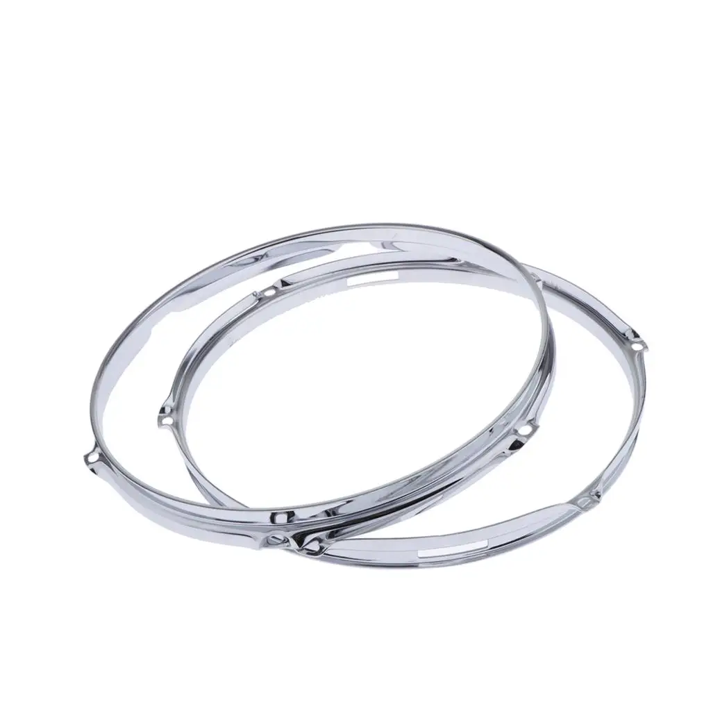 Chrome Die-cast tom Snare Rings PAIR 12 \