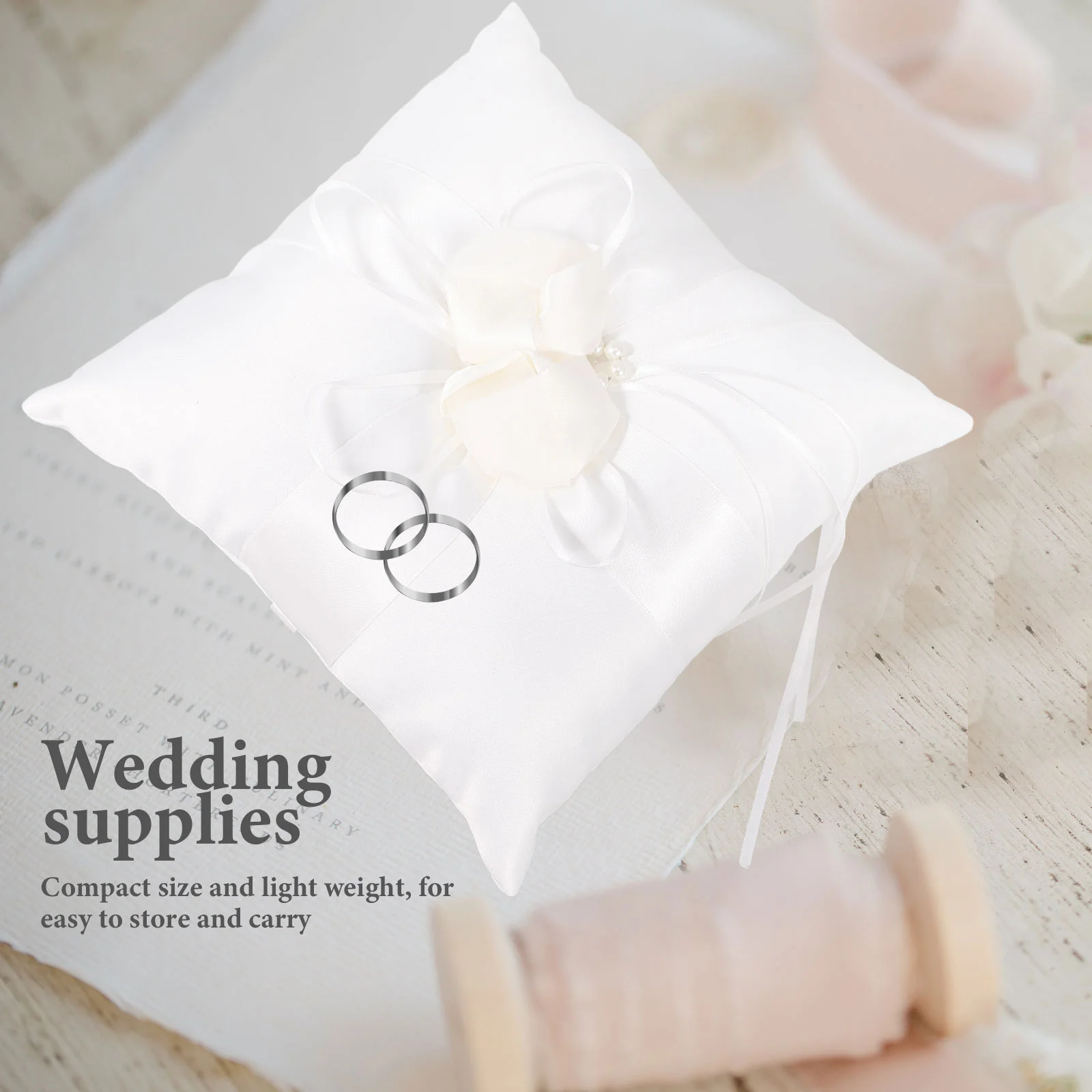 20 *20cm Wedding Decorations for Ceremony Ring Bearer Pillow Unique Pocket Bride