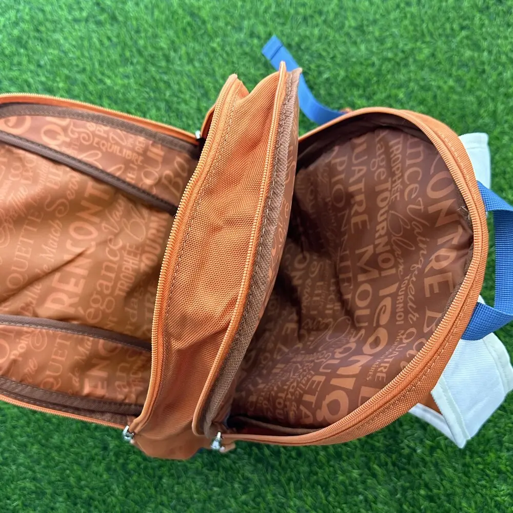 Wilson 2024 Team Roland Garros Backpack French Open Large Capacity Orange Blue Grey Double Shoulder Tennis Bag