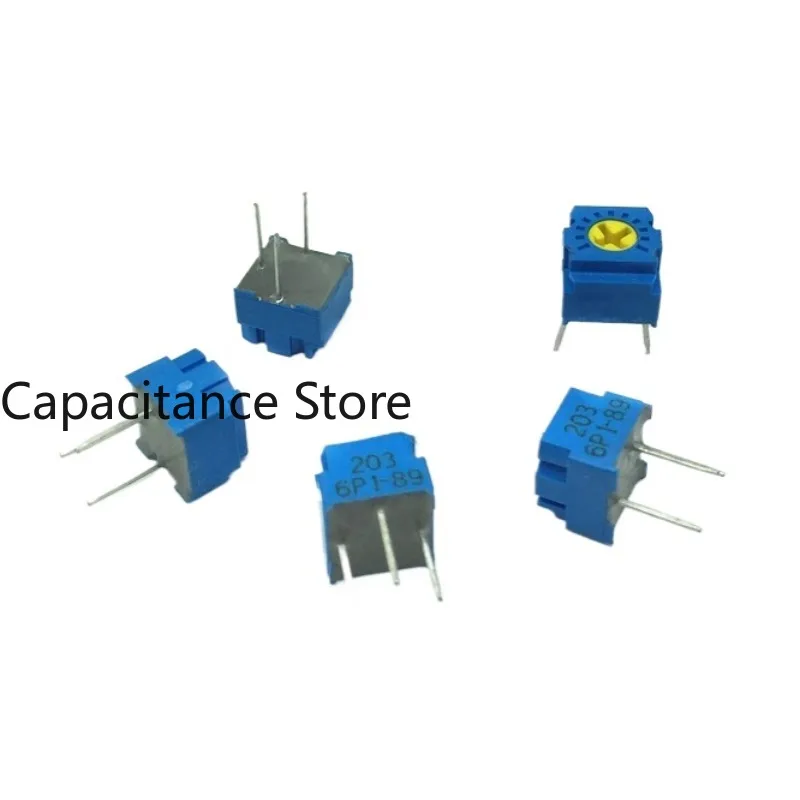 10PCS Precision single-turn potentiometer GF 063P1-B203K20K adjustable resistor