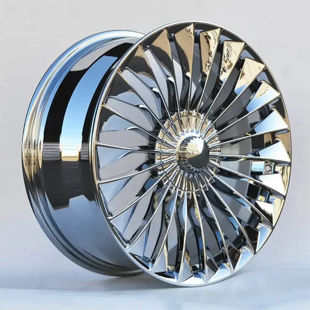 Super High Light Aluminum Alloy Wheel Oem Customized Size Surface Car Forged 22 Inch Chrome Rims ,100% tested well