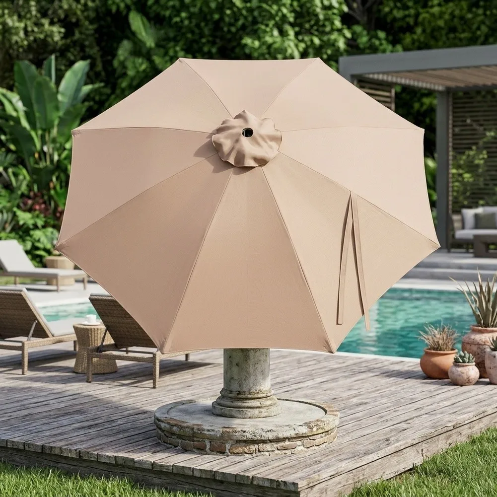 Polyester Umbrella Cloth 7ft Diameter for Replacement on Standard Patio Umbrellas Used in For Beach Pool and Backyard Settings