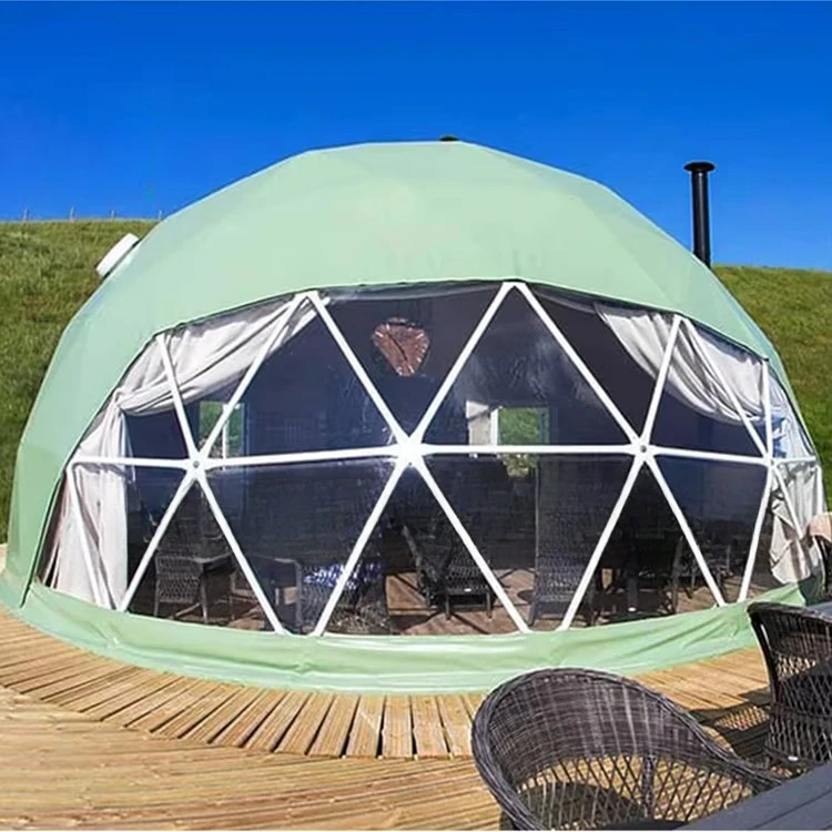 7m Geodesic Dome Camping Tent, Outdoor Shelter House for Family Vacation