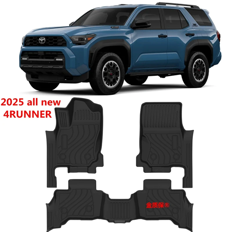 

Use for 2025 new TOYOTA 4RUNNER custom car All-Weather TPE Floor foot Mat Full Set Trim to Fit For 4runner waterproof floor mat