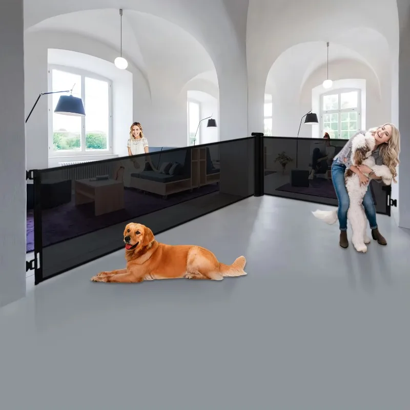 pet door Retractable Long   Dog Gates for Extra Wide Openings for the House New Upgrade Indoor Outdoor Doorways Stairs