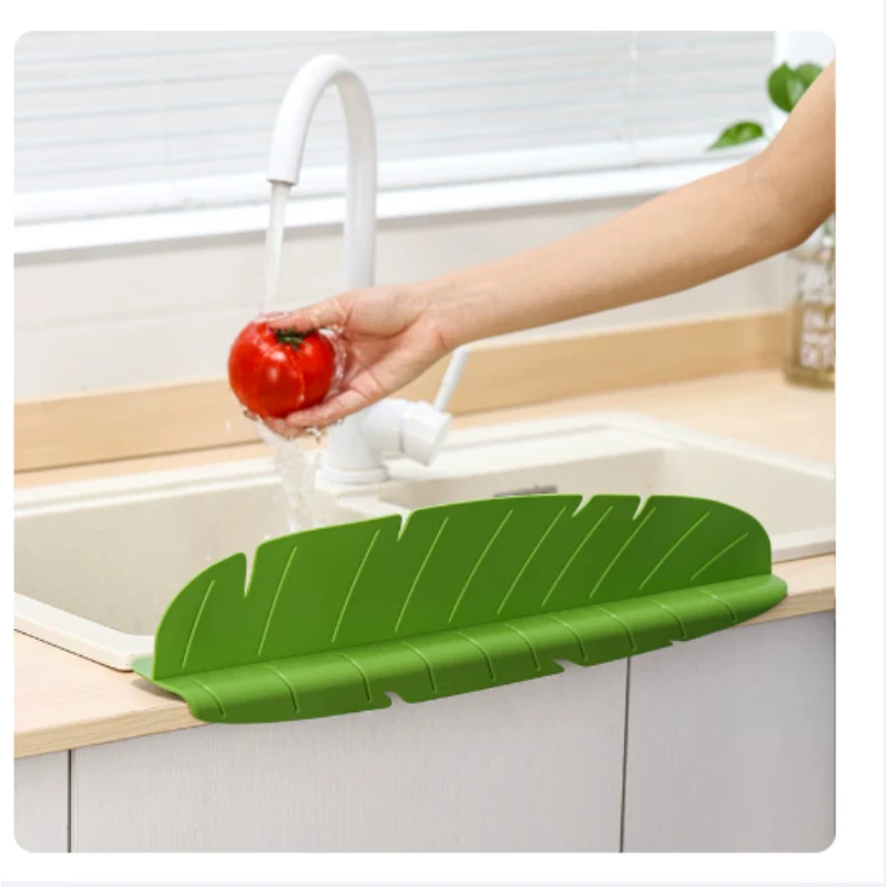 Suitable for Sink Baffle, Kitchen Sink, Suction Cup Washbasin, and Raised Countertop Waterproof Strip