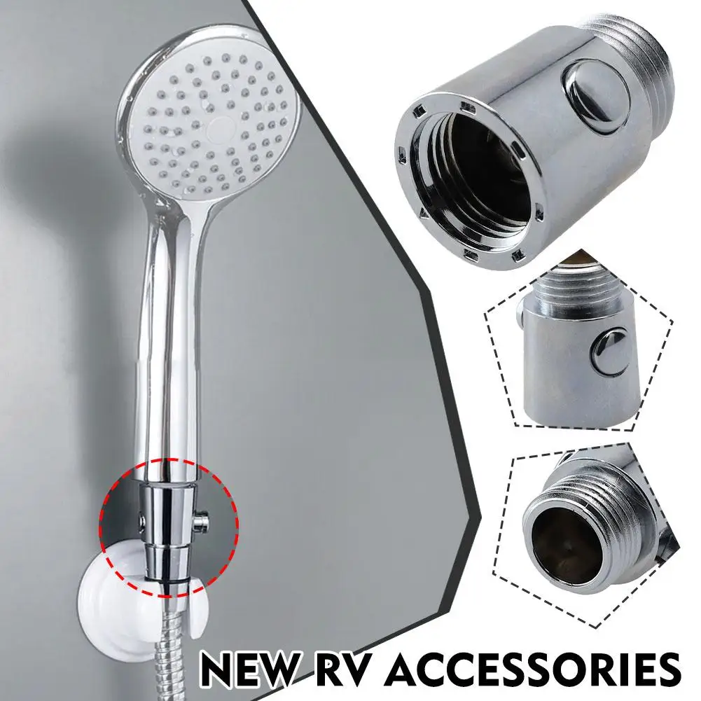 RV Shower Head Control Switch Shut Off Stop Valve Water Head Saving Bidet Valve Handheld Bathroom Sprayer Shower Pipe Acces A3D8