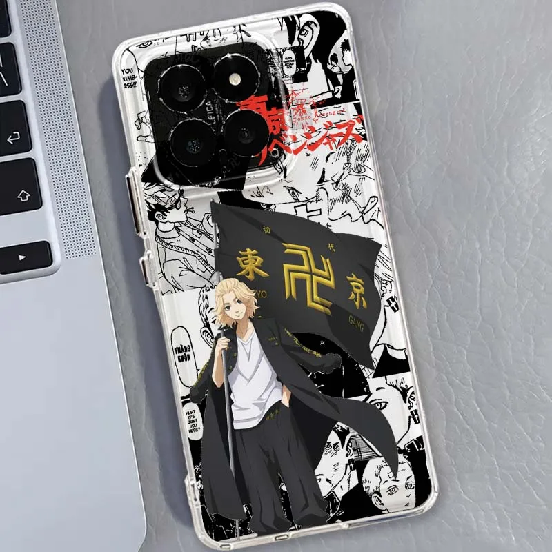 

T-Tokyos R-Revengers Cartoon Phone Case For Xiaomi 17 15 14 13 12 12S 12X 12T 11 11T Pro max Lite ultra TPU Transparent
