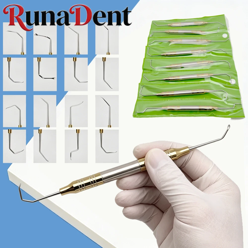 

8 Piece Dental Maxillary Sinus Lift Kit with Periosteal Separator for Soft Tissue Management and External Elevation Procedures
