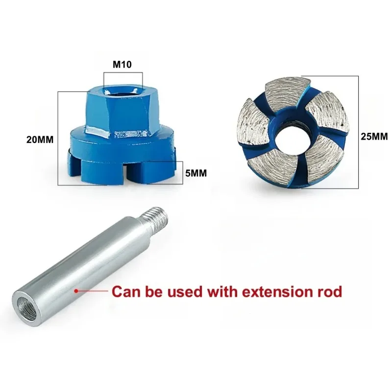 25mm Diamond Concrete Grinding Wheel Turbo Segment Angle Grinder Wheel for Concrete Stone Masonry 2” Diamond Cup Grinding Wheel