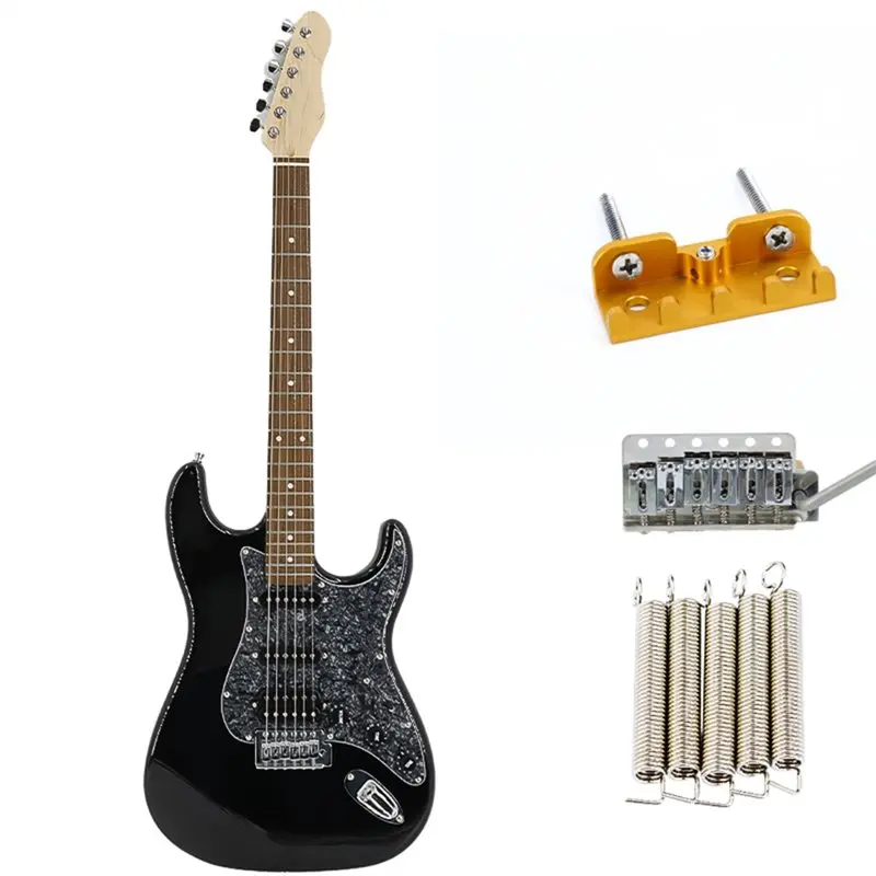 

【STOCK】For For Electric Guitar Compatible 6-Screw Tremolo Bridge 40Mm Solid Brass Block Chrome Finish