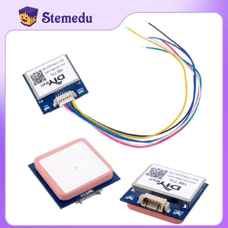 

GPS Module VK16E G28U7FTTL GMOUSE Ceramic Antenna TTL Level 9600Baud Rate Built in Flash for Flight Control Car Guide Navigation