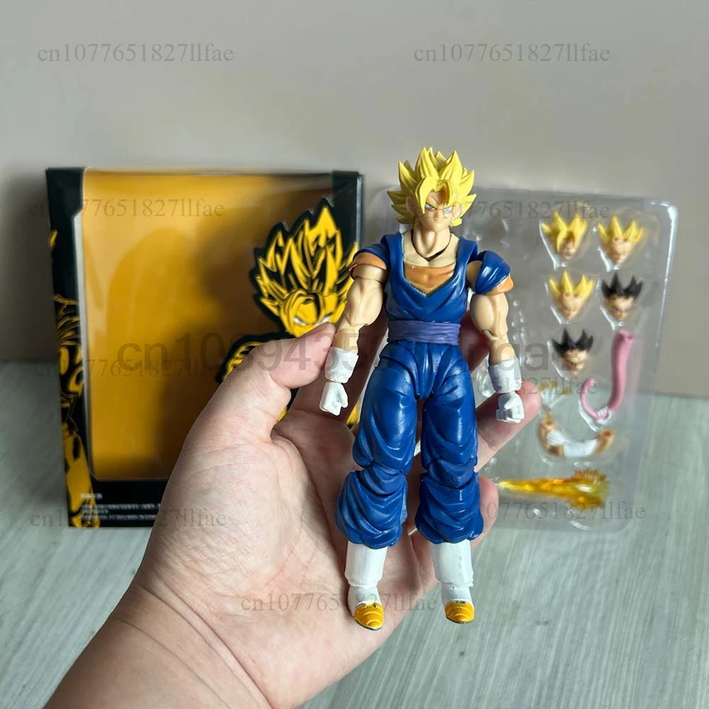 Dragon Ball Z SHF Super Saiyan SSJ Card Vegetto Son Goku Vegeta Action Figure Model Toys Joint Movable Doll Gift For Friends - view 5